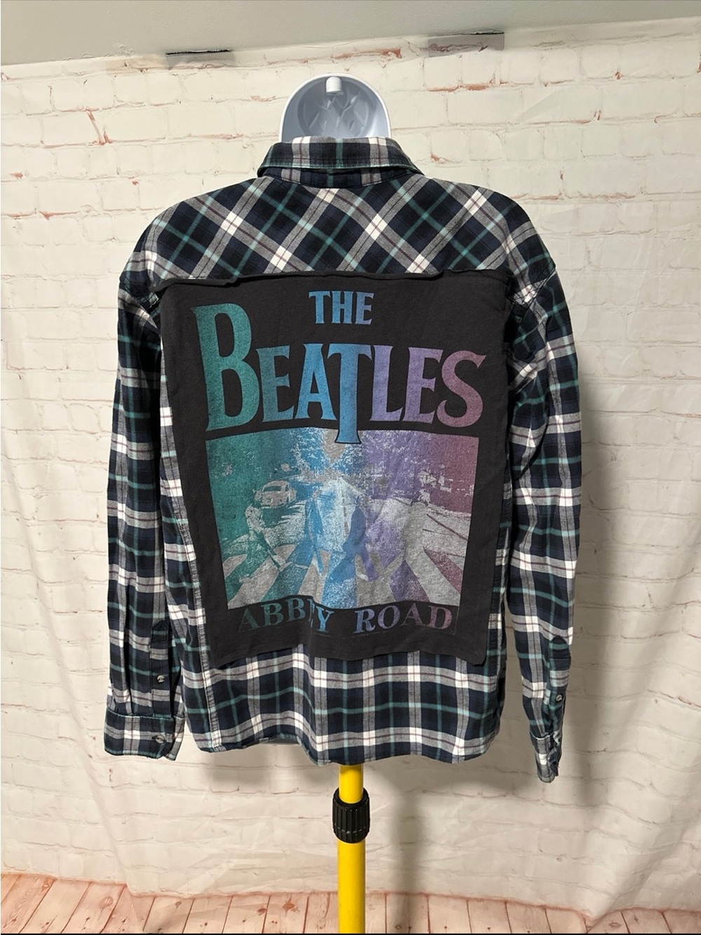 The Beatles Abbey Road Upcycled Shirt Tee Sz XL